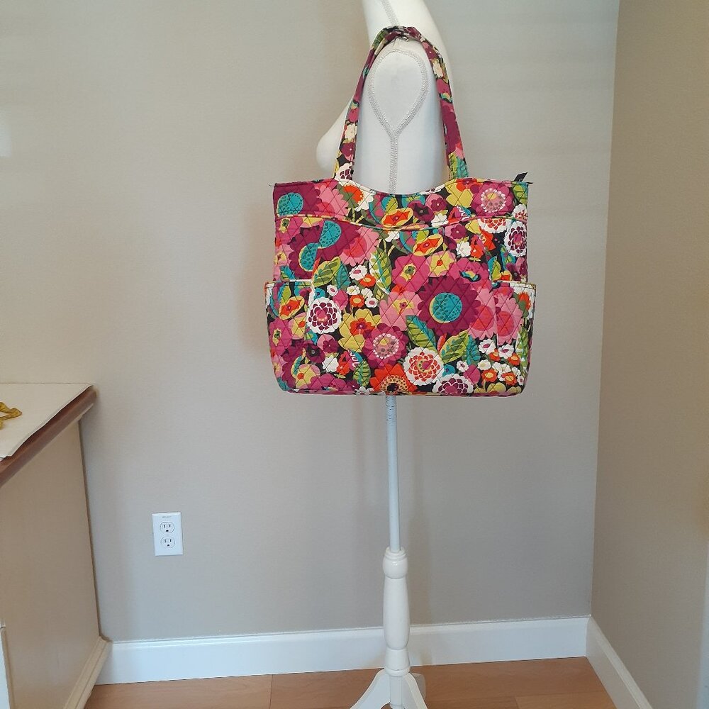 Vera Bradley Fabric Quilted Tote Bag - Picture 6 of 16